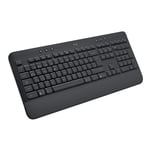 Logitech Signature K650 Tam Boyutlu Kablosuz Klananye, Bilek Desteği, BLE Bluetooth naneya Logi Bolt USB, Derin Yastıklı Tuşlar, Tuş Takımı, PC/Windows/Mac ile Uyumlu, Siyah