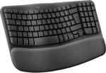 Logitech Wave Keys Kablosuz Klavye, Siyah