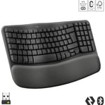 Logitech Wave Keys Kablosuz Klavye, Siyah