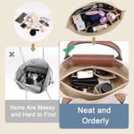 Longchamp çanta düzenleyici, Longchamp Pliage M için düzenleyici, Longchamp M için çanta düzenleyici, Longchamp için cüzdan düzenleyici, çok cepli keçe çanta düzenleyici, el çantası d - Bedenler: M, L
