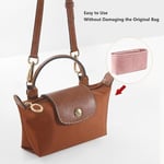 Longchamp için çanta düzenleyici, küçük taşıma çantası, saklama/bitirme iç cep, astar, el çantası, düzenleyici, fit mini boyut (mini (stil B) pembe)