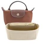 Longchamp için Mini Çanta Düzenleyici Küçük Bez Çanta - Şık Bir Çanta için Nihai Mini Çanta Saklama ve Son İşlem İç Çanta Astarı Düzenleyici Küçük Boy Fit