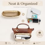 Longchamp için Mini Çanta Düzenleyici Küçük Bez Çanta - Şık Bir Çanta için Nihai Mini Çanta Saklama ve Son İşlem İç Çanta Astarı Düzenleyici Küçük Boy Fit