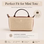 Longchamp için Mini Çanta Düzenleyici Küçük Bez Çanta - Şık Bir Çanta için Nihai Mini Çanta Saklama ve Son İşlem İç Çanta Astarı Düzenleyici Küçük Boy Fit