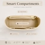 Longchamp için Mini Çanta Düzenleyici Küçük Bez Çanta - Şık Bir Çanta için Nihai Mini Çanta Saklama ve Son İşlem İç Çanta Astarı Düzenleyici Küçük Boy Fit