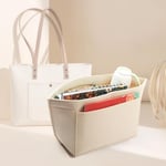 Longchamp L için çanta düzenleyici, Longchamp çanta düzenleyici, çok cepli keçe çanta düzenleyici, cüzdan düzenleyici (bej, L) - Bedenler: M, L