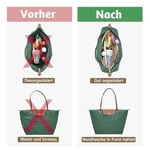 Longchamp L için çanta düzenleyici, Longchamp çanta düzenleyici, çok cepli keçe çanta düzenleyici, cüzdan düzenleyici (bej, L) - Bedenler: M, L