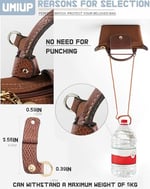 Longchamp Mini Çanta için Crossbody Kayış, Deri El Çantası Omuz Askısı Kiti Mini Longcamp Tote Çanta için Ayarlanabilir, Yeni Kahverengi-altın a, Brown-Gold A