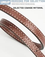 Longchamp Mini Çanta için Crossbody Kayış, Deri El Çantası Omuz Askısı Kiti Mini Longcamp Tote Çanta için Ayarlanabilir, Yeni Kahverengi-altın a, Brown-Gold A