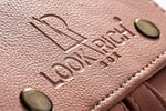 Look Rich El Yapımı Deri 4'lü Gözlük Taşıma Ve Saklama Çantası- Pudra