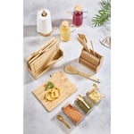 Lora Bianca 20 Parça Tezgah Üstü Bambu Set - Kesme Tahtası, Yağdanlık, Kavanoz, Havluluk, Kaşıklık, Nihale Seti 20 Parça Tezgah Üstü Bambu Set - Kesme Tahtası, Yağdanlık, Kavanoz, Havluluk, Kaşıklık, 