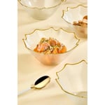 Lora Bianca Bloom 6 Parça Cam Salata/tatlı Kasesi Set Şeffaf
