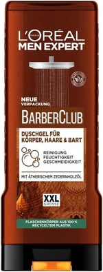 L'Oréal Men Expert Barber Club XXL Erkek Duş Jeli, Vücut, Saç ve Sakal İçin, 400 ml
