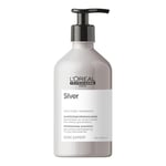 L'Oréal Professionnel Paris Serie Expert Silver Çok Açık Sarı, Gri Ve Beyaz Saçlar Için Renk Dengeleyici Mavi Şampuan 500ml