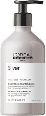 L'Oréal Professionnel Paris Serie Expert Silver Çok Açık Sarı, Gri Ve Beyaz Saçlar Için Renk Dengeleyici Mavi Şampuan 500ml