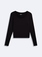Ltb PAMARA Kadın V Yaka Uzun Kollu T-Shirt - Bedenler: XS, M, L, XL, S