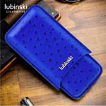 Lubinski Deri Puro Kılıfı Croco Mavi 3lü (60Ring)