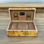 Lubinski İtaly Sedir Humidor Puro Kutusu Mapa Kavak 200's CigarSpa Elektronik Nemlendirme