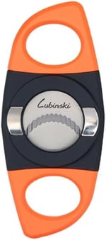 Lubinski Plastik Standlı Puro Kesici Siyah/Turuncu 60 Ring