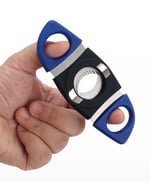 Lubinski Plastik Standlı Puro Kesici Siyah/Mavi 60 Ring