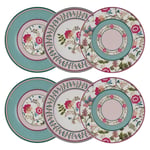 Lucky Art Florine Bone 27 Cm 6lı Tabak Seti