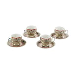 Lucky Art Rosea Bone 4’lü Klasik Form Çay Fincanı Seti 175 Ml