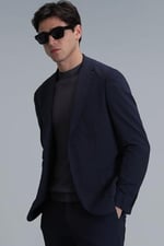 Lufian Erkek Asel Spor Slim Fit Blazer Ceket 111140167 Lacivert
