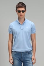 Lufian Erkek Vernon Spor Polo Yaka T-Shirt 111040121 Mavi