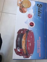 Lüks Büyük Döner Tepsili Yuvarlak Fırın Termostatlı Elektrikli Börek Fırını 1400W Isıya Dayanıklı Cam Kapaklı pizza fırını börek fırını