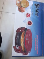 Lüks Büyük Döner Tepsili Yuvarlak Fırın Termostatlı Elektrikli Börek Fırını 1400W Isıya Dayanıklı Cam Kapaklı pizza fırını börek fırını