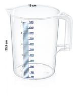 Lüks Plastik Ölçü Kabı 5 Litre