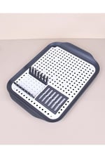 Lüks Plastik Süzmatik Tabaklık Gri 30 * 41cm