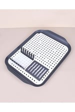 Lüks Plastik Süzmatik Tabaklık Gri 30 * 41cm