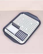 Lüks Plastik Süzmatik Tabaklık Gri 30 * 41cm