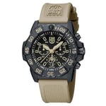 Luminox Erkek Kronograf İsviçre Kuvars Mekanizması Saat Kauçuk Bileklik XS.3590.NSF.Set, Siyah, Kayış