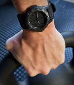 Luminox Leatherback SEA Turtle Blackout XS.0301.BO.L Erkek Saati Küçük 39 mm - Askeri Saat Siyah Tarih Göstergeli 100 m Su Geçirmez, Schwarz, Bant