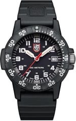 Luminox Leatherback SEA Turtle XS.0301.L Erkek Saati Küçük 39 mm - Askeri Saat Siyah Tarih Göstergeli 100 m Su Geçirmez, Schwarz, Bant