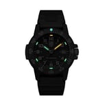 Luminox Leatherback SEA Turtle XS.0301.L Erkek Saati Küçük 39 mm - Askeri Saat Siyah Tarih Göstergeli 100 m Su Geçirmez, Schwarz, Bant