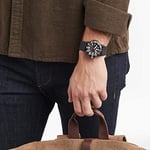 Luminox Leatherback SEA Turtle XS.0301.L Erkek Saati Küçük 39 mm - Askeri Saat Siyah Tarih Göstergeli 100 m Su Geçirmez, Schwarz, Bant