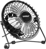 Lunatic Everest EFN-482 Masa Üstü USB Fan Soğutucu Vantilatör Klima USB Girişli Metal Serinletici Fan Mini Vantilatör Fan Klima Aşağı Yukarı Ayarlabilir Sessiz Çalışma