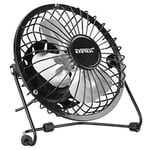 Lunatic Everest EFN-482 Masa Üstü USB Fan Soğutucu Vantilatör Klima USB Girişli Metal Serinletici Fan Mini Vantilatör Fan Klima Aşağı Yukarı Ayarlabilir Sessiz Çalışma