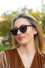 LUNOX (682) Bilgisayar Ekran Gözlüğü + Güneş Gözlüğü 2 Si 1 Arada Tek Fiyat Siyah