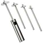 Lurch 220295 Twister EDS 5 parça/sebze ve meyve ve sebzeleri oymak için dört adet paslanmaz çelik matkap ucu, 26 cm
