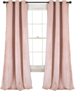 Lush Decor Prima Kadife Perdeler Renkli Blok Oda Karartma Pencere Panel Seti Oturma, Yemek, Yatak Odası (Çifti), 96,5 cm G x 213,4 cm L, Gri - Seçenekler: 38