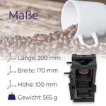 LUTH Premium Profi Parts Demleme ünitesi, demleme grubu, Bosch Siemens EQ5 EQ6 EQ7 EQ8 ile uyumlu, tam otomatik kahve makinesi için, 11014117 11009614 gri