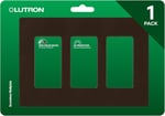 Lutron Claro 3 Gang Dekoratör/Rocker Duvar Plakası, Parlak, Kahverengi (1'li Paket) | CW-3-BR