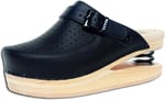 LUVER Zoccolo Con molla 120/A Bianco Colore e taglie disponibili, Siyah, 40 EU