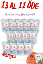 Lux 13 AL 11 ÖDE Disk Oval Makyaj Pamuğu 40' lı ve ROSIE