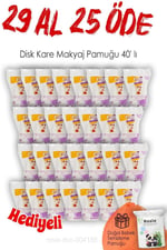 Lux 40'lı 29 AL 25 ÖDE Disk Kare Makyaj Pamuğu ve ROSIE