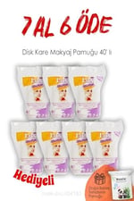 Lux Disk Kare Makyaj Pamuğu 40' lı 7 AL 6 ÖDE ve ROSIE